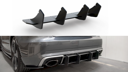 Maxton Design - STREET PRO REAR DIFFUSER V2 AUDI RS3 8V SPORTBACK (2015-2016)