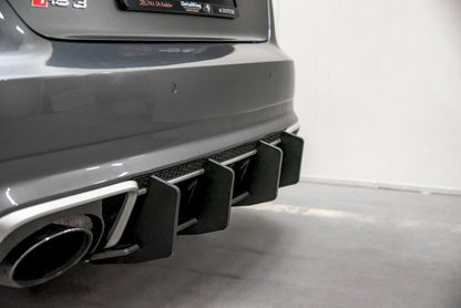 Maxton Design - STREET PRO REAR DIFFUSER V2 AUDI RS3 8V SPORTBACK (2015-2016)