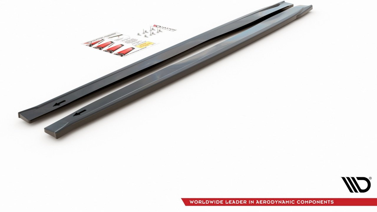 Maxton Design - SIDE SKIRTS SPLITTERS FIAT 124 SPIDER ABARTH (2017 - 2020)