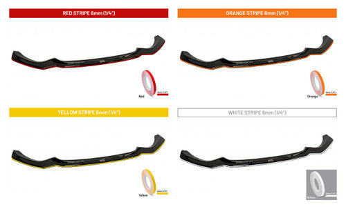 Maxton Design V1 Gloss Piano Black Front Splitter Lip for BMW 5 Series F10/F11 M Sport (2011-2016) - Front Bumper Lip / Chin Spoiler / Front Spoiler Extension - Saloon/Sedan & Touring/Estate/Wagon