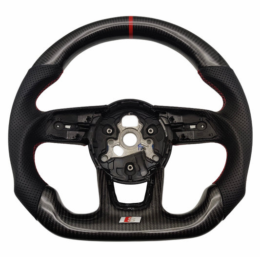 Audi A3 / S3 / RS3 Carbon Fibre LED Display Custom Steering Wheel (8V / 2016 - 2020 Models)