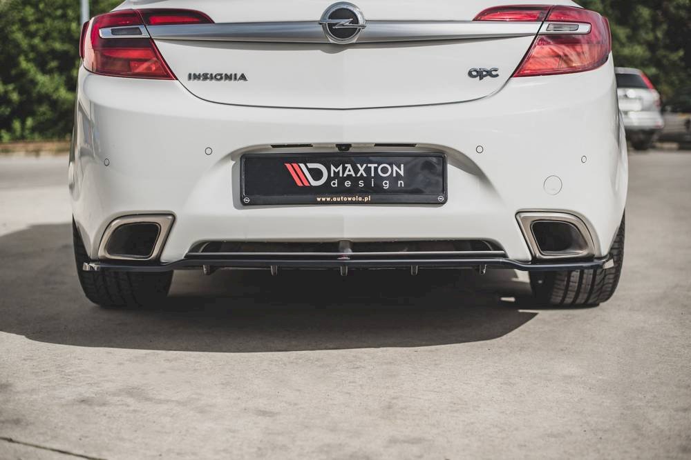 Maxton Design - CENTRAL REAR SPLITTER (W/ VERTICAL BARS) OPEL/VAUXHALL INSIGNIA MK1 VXR/OPC FACELIFT (2013-2017)