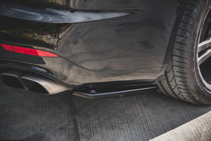 Maxton Design - REAR SIDE SPLITTERS PORSCHE PANAMERA TURBO 970 FACELIFT (2013-2016)