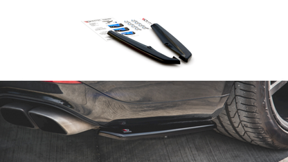 Maxton Design - REAR SIDE SPLITTERS PORSCHE PANAMERA TURBO 970 FACELIFT (2013-2016)