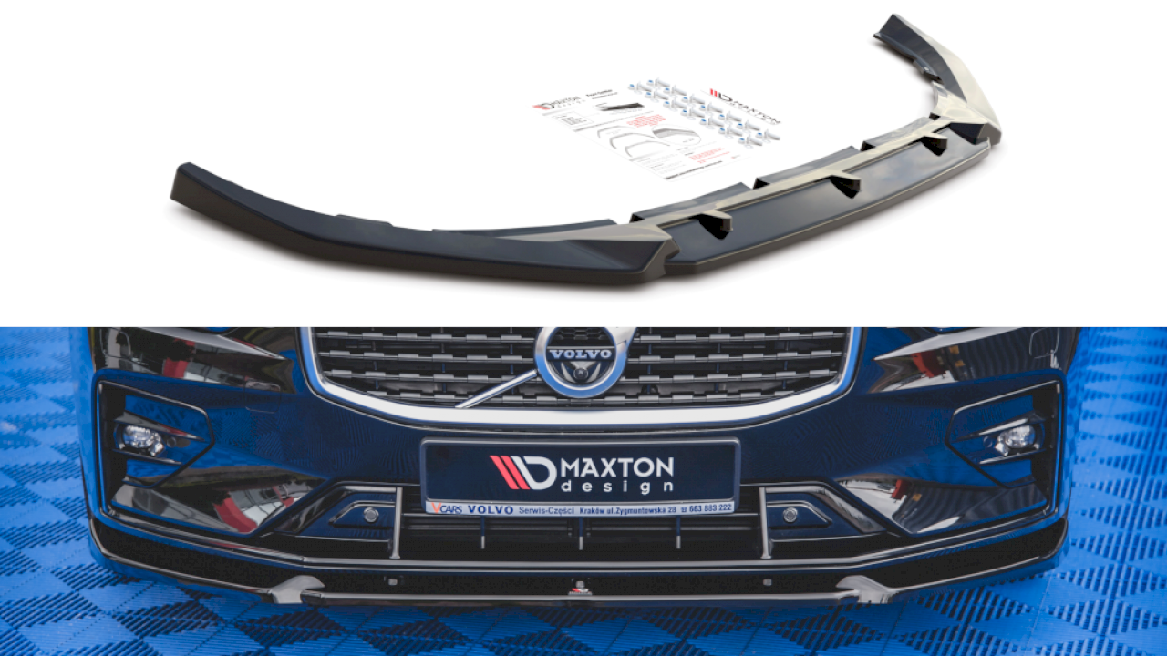 Maxton Design - FRONT SPLITTER V.1 VOLVO S60/V60 R-DESIGN MK3 (2018-)
