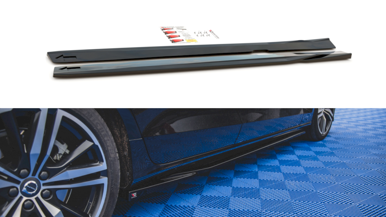 Maxton Design - SIDE SKIRTS DIFFUSERS V.1 VOLVO S60/V60 R-DESIGN MK3 (2018-)