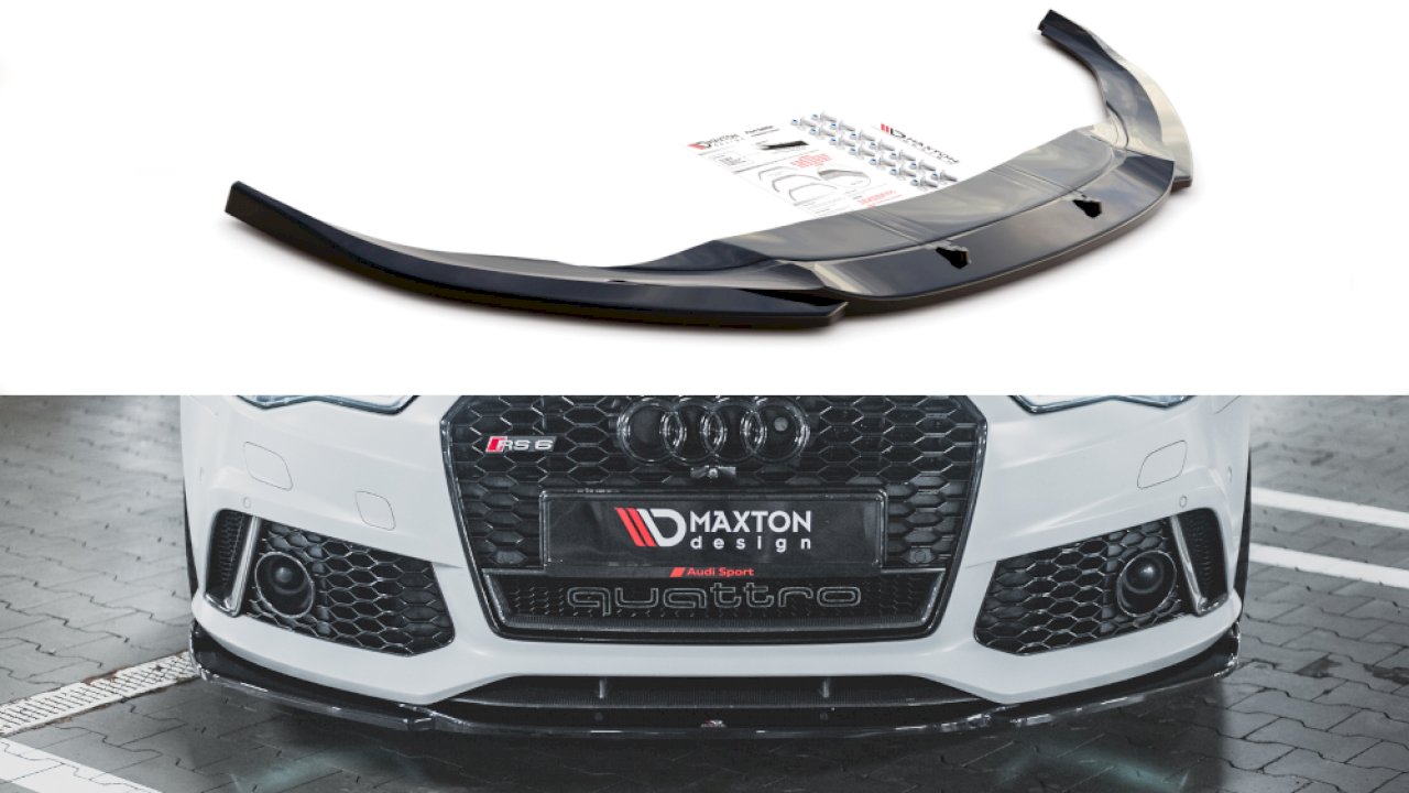 Maxton Design - FRONT SPLITTER V3 AUDI RS6 C7 (2013-2017)