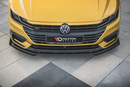 Maxton Design - Street PRO Front Splitter + Flaps Volkswagen Arteon R-Line Sedan / Shooting Brake Mk1