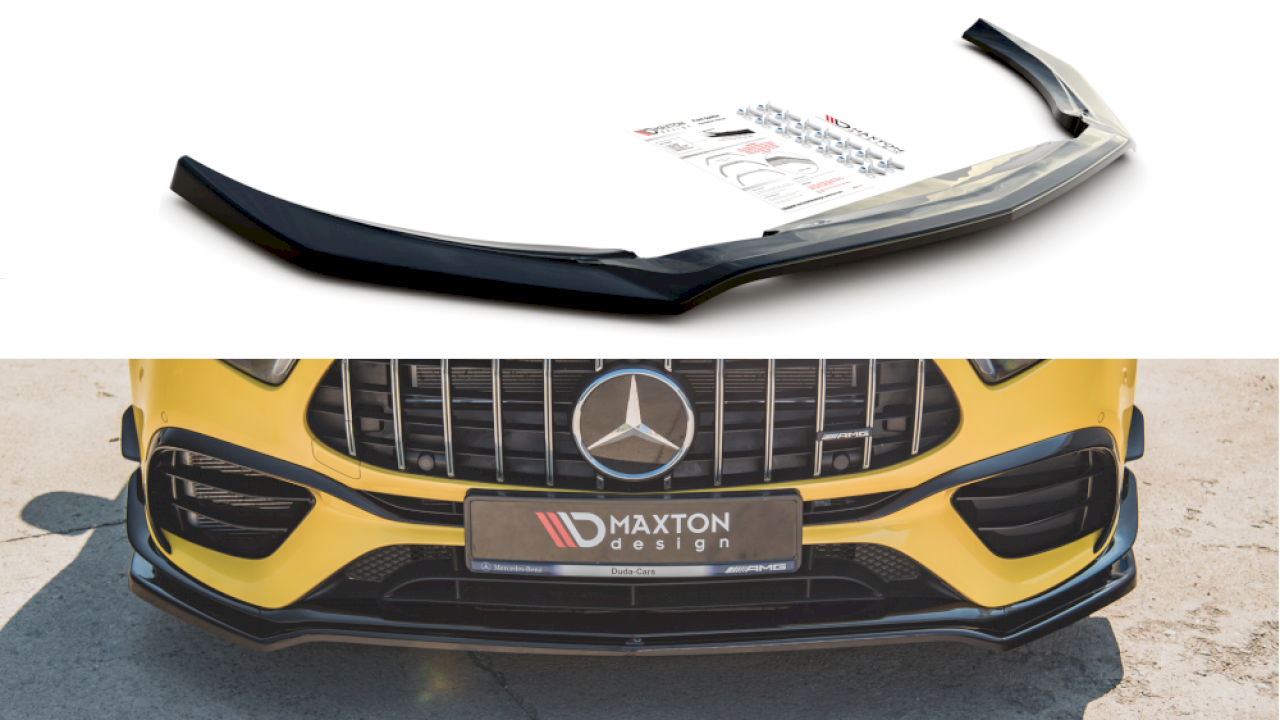 Maxton Design - FRONT SPLITTER V.1 MERCEDES AMG A 45 S AERO PACK W177