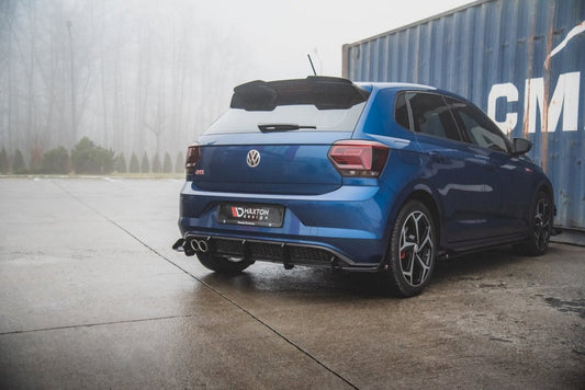 Maxton Design - STREET PRO REAR VALANCE (+FLAPS) VW POLO GTI MK6 (2017-2021)