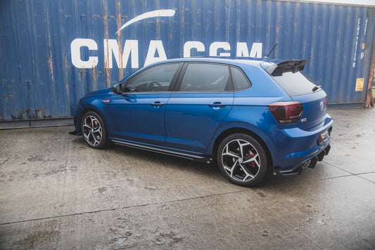 Maxton Design - STREET PRO SIDE SKIRTS DIFFUSERS (+FLAPS) VW POLO GTI MK6 (2017-)