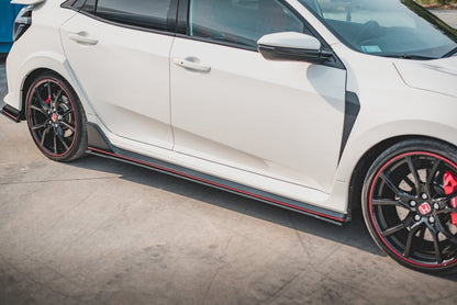 Maxton Design - STREET PRO SIDE SKIRTS DIFFUSERS V2 HONDA CIVIC X TYPE-R (2017-)