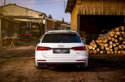 Maxton Design - REAR VALANCE + EXHAUST ENDS IMITATION AUDI S6 / A6 S-LINE C8