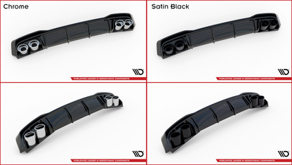 Maxton Design - REAR VALANCE + EXHAUST ENDS IMITATION AUDI S6 / A6 S-LINE C8