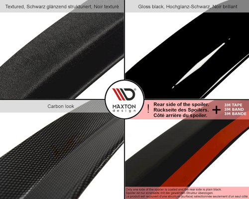 Maxton Design Gloss Black Rear Roof Spoiler Extension for BMW 1 Series F40 M Sport (2019+) - Boot/Tailgate Lip Spoiler - Not for M135i