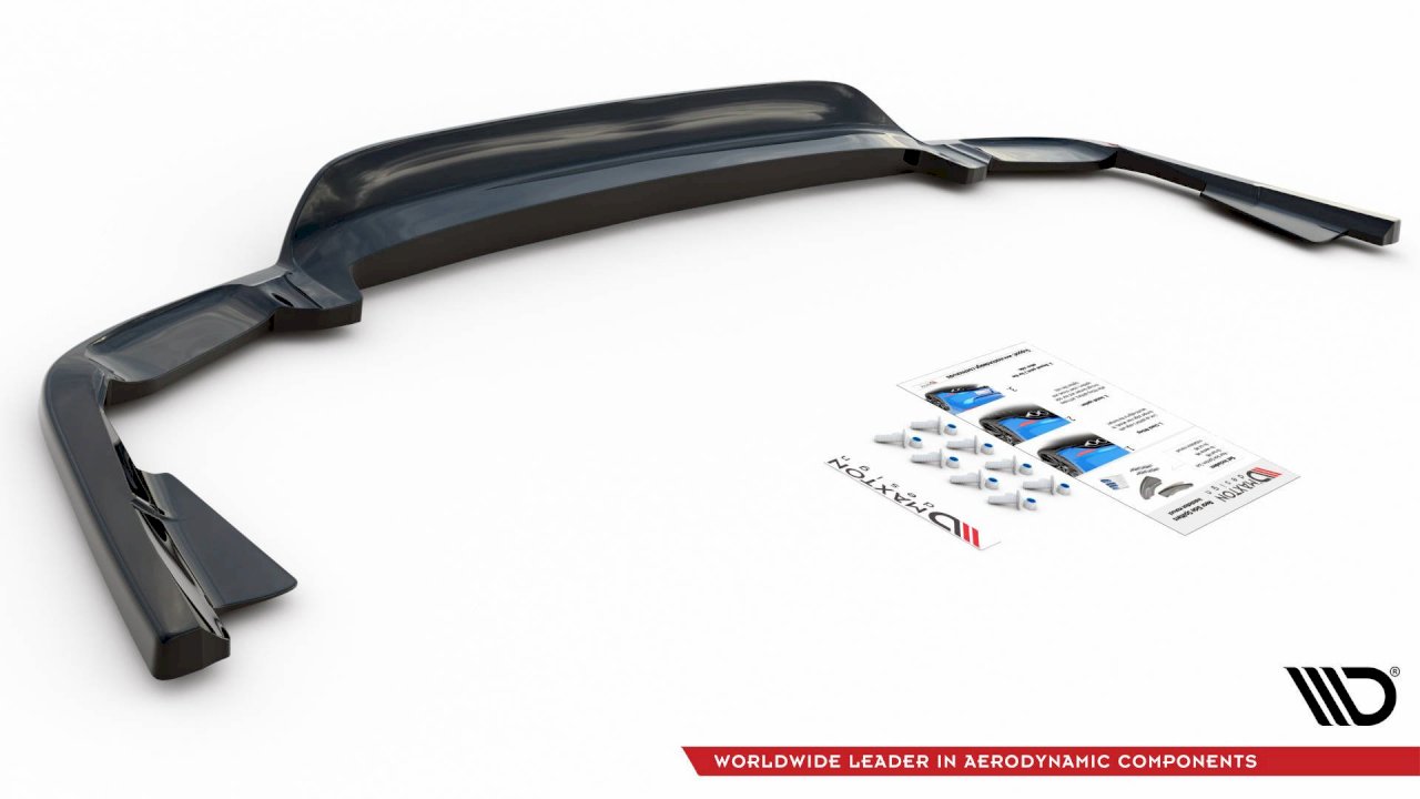 Maxton Design - CENTRAL REAR SPLITTER (VERTICAL BARS) VOLVO XC60 MK2 R-DESIGN