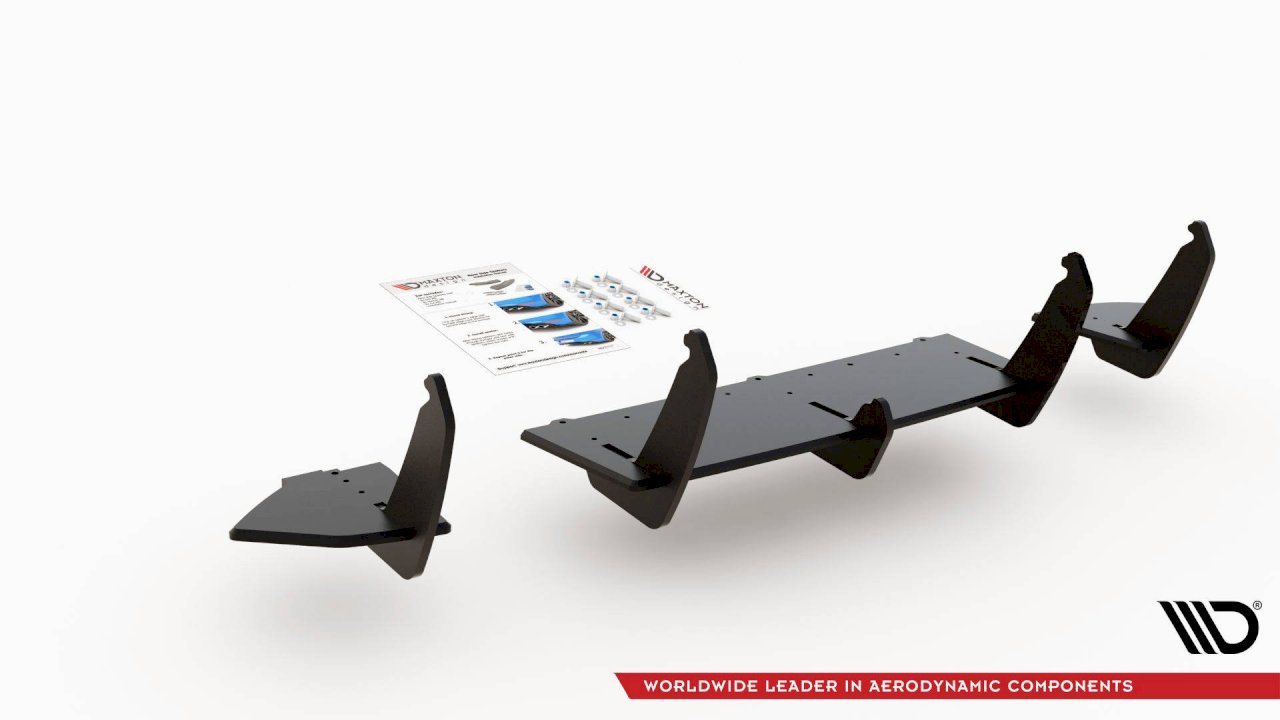 Maxton Design - STREET PRO DURABILITY REAR DIFFUSER FORD FOCUS RS MK3 (2015-2018)