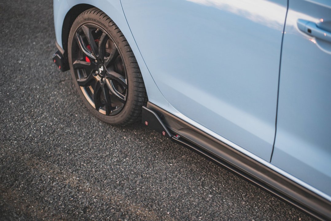 Maxton Design - SIDE SKIRTS DIFFUSERS V.5 + FLAPS HYUNDAI I30 N MK3 / MK3 FL HATCHBACK / FASTBACK