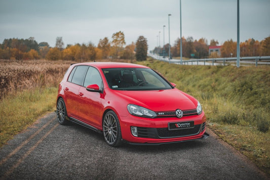 Maxton Design - STREET PRO FRONT SPLITTER V3 (+FLAPS) VW GOLF GTI MK6 (2008-2012)