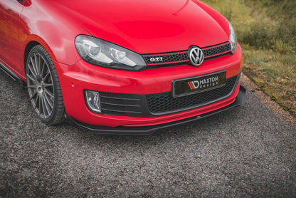 Maxton Design - STREET PRO FRONT SPLITTER V3 (+FLAPS) VW GOLF GTI MK6 (2008-2012)