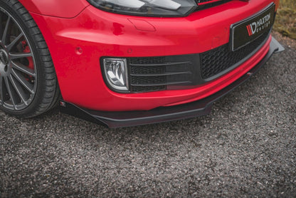 Maxton Design - STREET PRO FRONT SPLITTER V3 (+FLAPS) VW GOLF GTI MK6 (2008-2012)