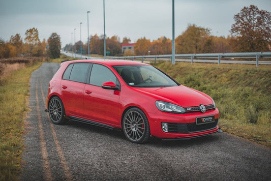Maxton Design - STREET PRO SIDE SKIRTS DIFFUSERS (+FLAPS) VW GOLF GTI MK6 (2008-2012)