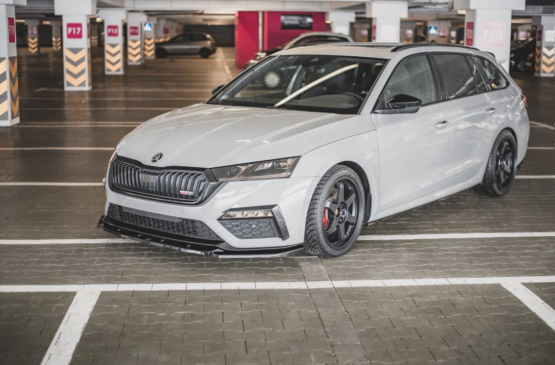 Maxton Design - FRONT SPLITTER V3 SKODA OCTAVIA RS MK4 (2020-2024)