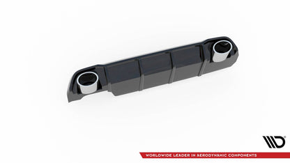 Maxton Design - REAR VALANCE + EXHAUST ENDS IMITATION PEUGEOT 308 SW MK2 FACELIFT (2017-2021)