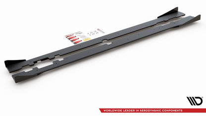 Maxton Design - Street PRO Side Skirts Diffusers + Flaps Mercedes-AMG C43 / AMG-Line Coupe C205