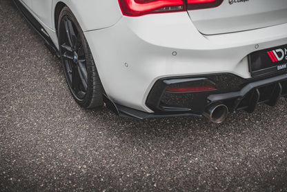 Maxton Design - STREET PRO DURABILITY REAR SIDE SPLITTERS V3 (+FLAPS) BMW 1 F20 M-PACK FACELIFT / M140I (2015-2019)