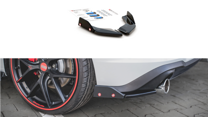 Maxton Design - REAR SIDE SPLITTERS V.2 + FLAPS VOLKSWAGEN GOLF GTI / GTE MK8