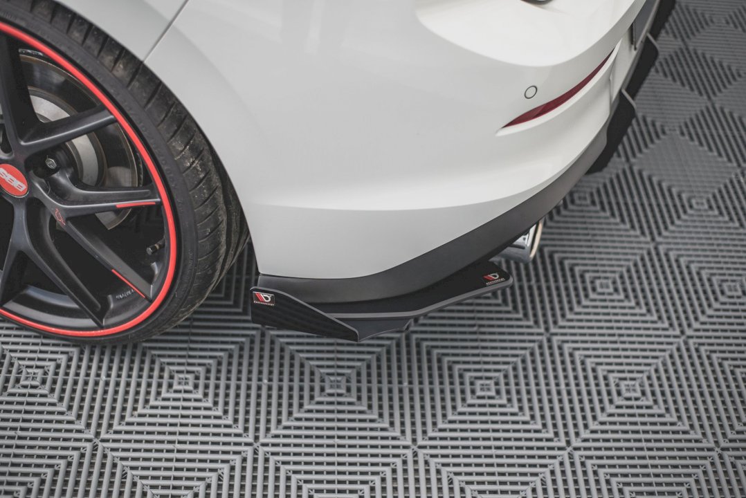 Maxton Design - Street Pro Rear Side Splitters + Flaps Volkswagen Golf GTI / GTE / R-Line Mk8