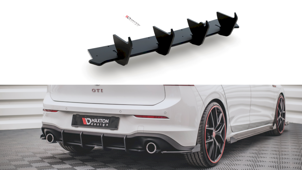Maxton Design - STREET PRO REAR DIFFUSER V1 VW GOLF 8 GTI (2020-)