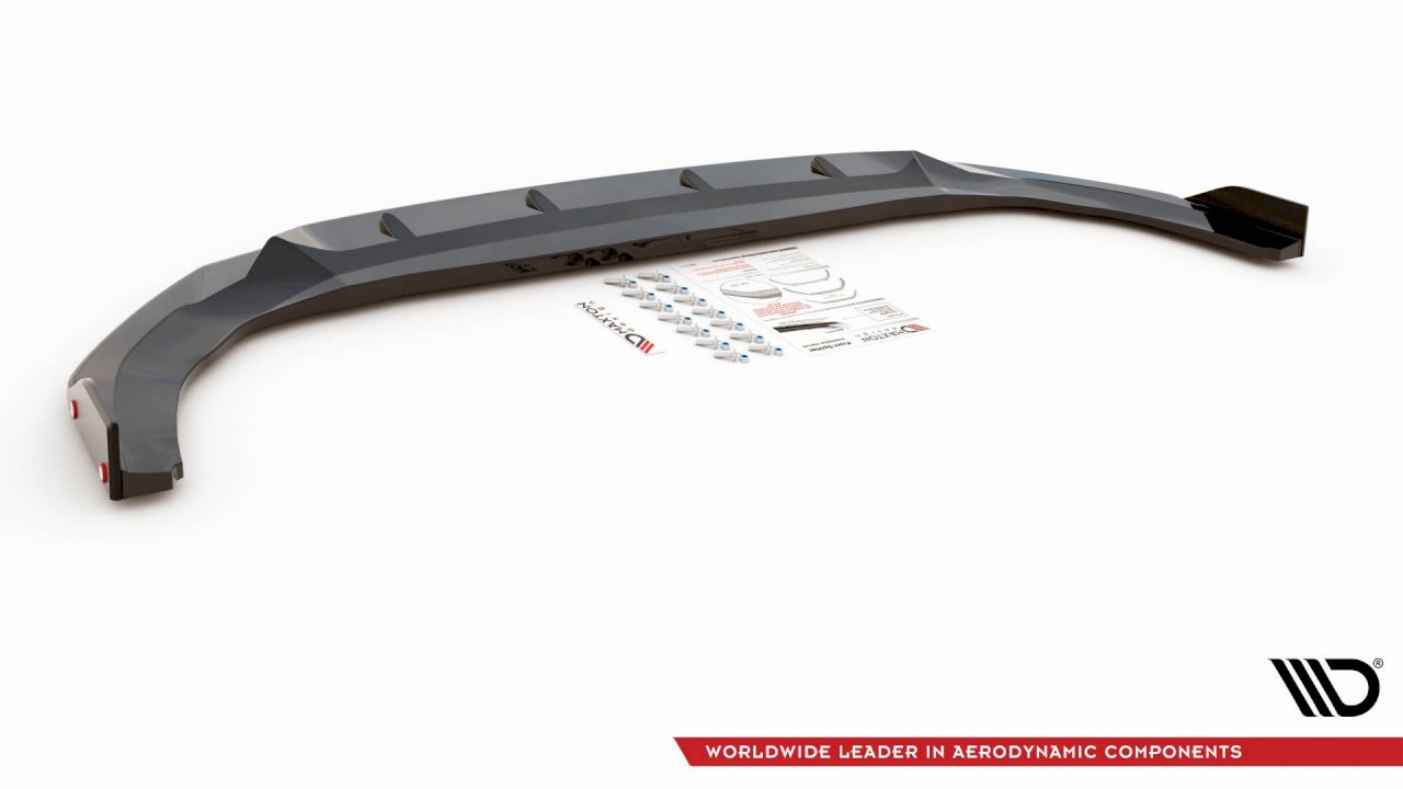 Maxton Design - FRONT SPLITTER V.2 + FLAPS VOLKSWAGEN GOLF GTI / GTE / R-LINE MK8