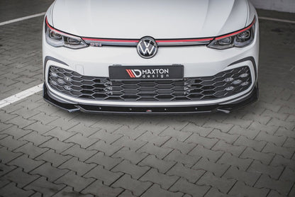 Maxton Design - FRONT SPLITTER V.2 + FLAPS VOLKSWAGEN GOLF GTI / GTE / R-LINE MK8