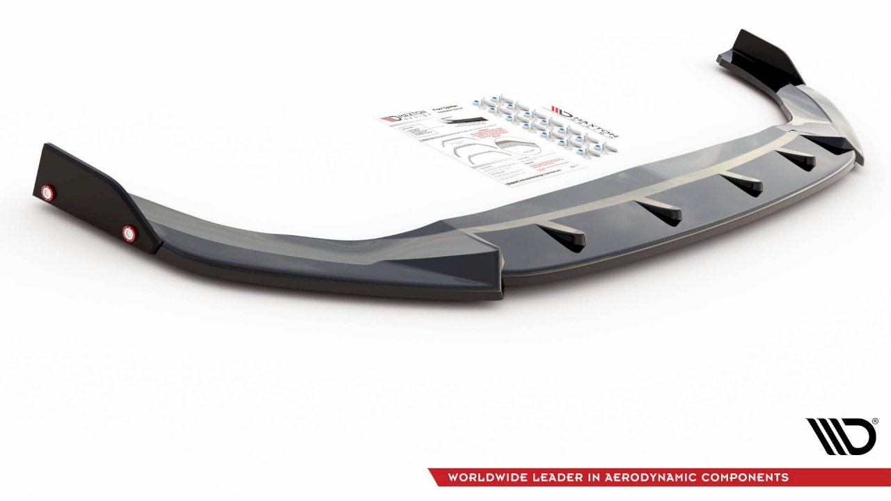 Maxton Design - FRONT SPLITTER V.3 + FLAPS VOLKSWAGEN GOLF GTI / GTE / R-LINE MK8