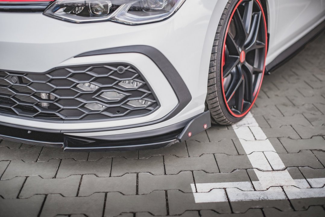 Maxton Design - FRONT SPLITTER V.3 + FLAPS VOLKSWAGEN GOLF GTI / GTE / R-LINE MK8