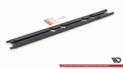 Maxton Design - Side Skirts Diffusers V.1 Seat Leon FR ST / Hatchback Mk4 / Cupra Leon ST / Hatchback Mk1 / Mk1 Facelift
