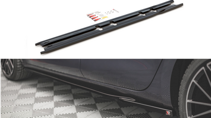 Maxton Design - Side Skirts Diffusers V.1 Seat Leon FR ST / Hatchback Mk4 / Cupra Leon ST / Hatchback Mk1 / Mk1 Facelift