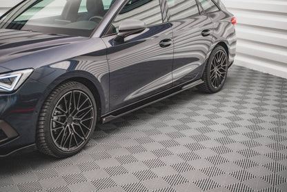 Maxton Design - Side Skirts Diffusers V.2 Seat Leon FR ST / Hatchback Mk4 / Cupra Leon ST / Hatchback Mk1 / Mk1 Facelift
