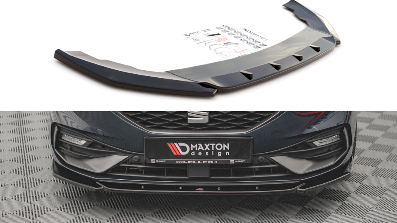 Maxton Design - FRONT SPLITTER V2 SEAT LEON FR MK4 (2020-)