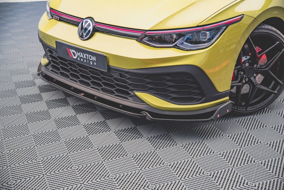 Maxton Design - FRONT SPLITTER V.1 + FLAPS VW GOLF 8 GTI CLUBSPORT