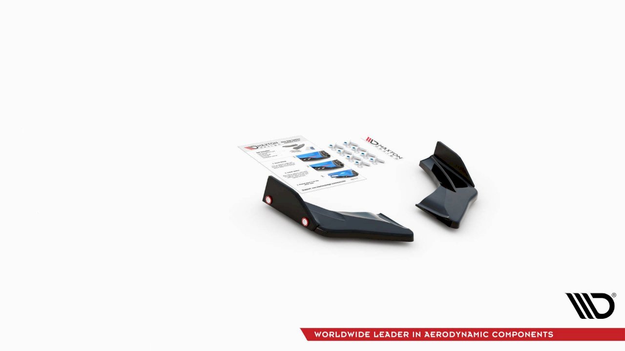 Maxton Design - REAR SIDE SPLITTERS V2 VW GOLF 8 GTI CLUBSPORT (2020-)
