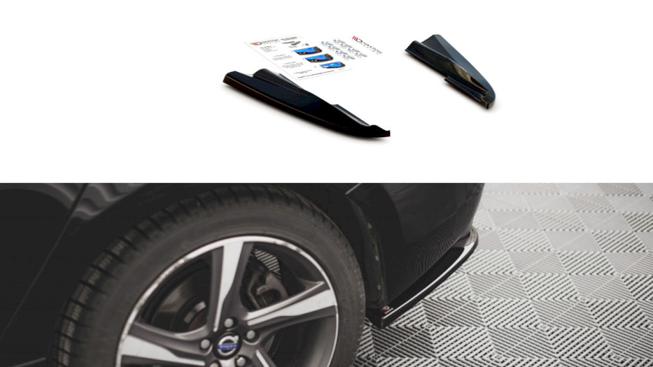Maxton Design - REAR SIDE SPLITTERS VOLVO S60 R-DESIGN MK2 (2014-2018)