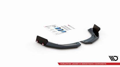 Maxton Design - REAR SIDE SPLITTERS V.2 + FLAPS MERCEDES AMG A 45 S AERO PACK W177