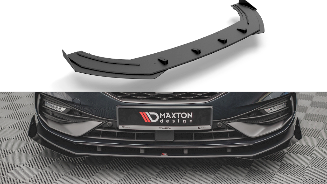 Maxton Design - STREET PRO FRONT SPLITTER (+FLAPS) SEAT LEON FR MK4 (2020-)