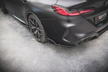 Maxton Design - REAR SIDE SPLITTERS V.1 + FLAPS BMW M8 GRAN COUPE F93