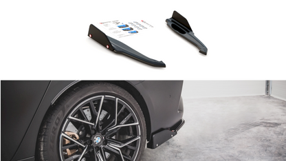 Maxton Design - REAR SIDE SPLITTERS V.1 + FLAPS BMW M8 GRAN COUPE F93