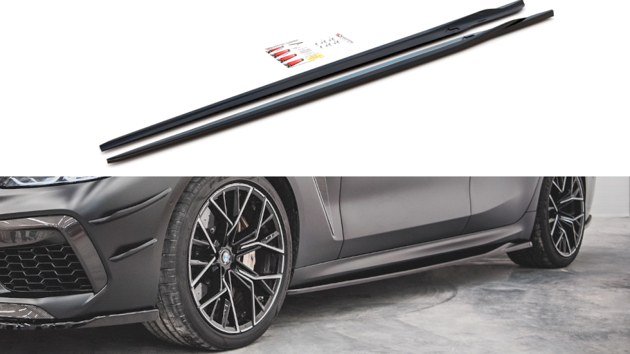 Maxton Design - SIDE SKIRTS DIFFUSERS V2 BMW M8 GRAN COUPE F93 (2019-)