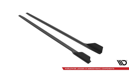 Maxton Design - STREET PRO SIDE SKIRTS DIFFUSERS V.2 FORD MUSTANG GT MK6 FACELIFT (2017-)